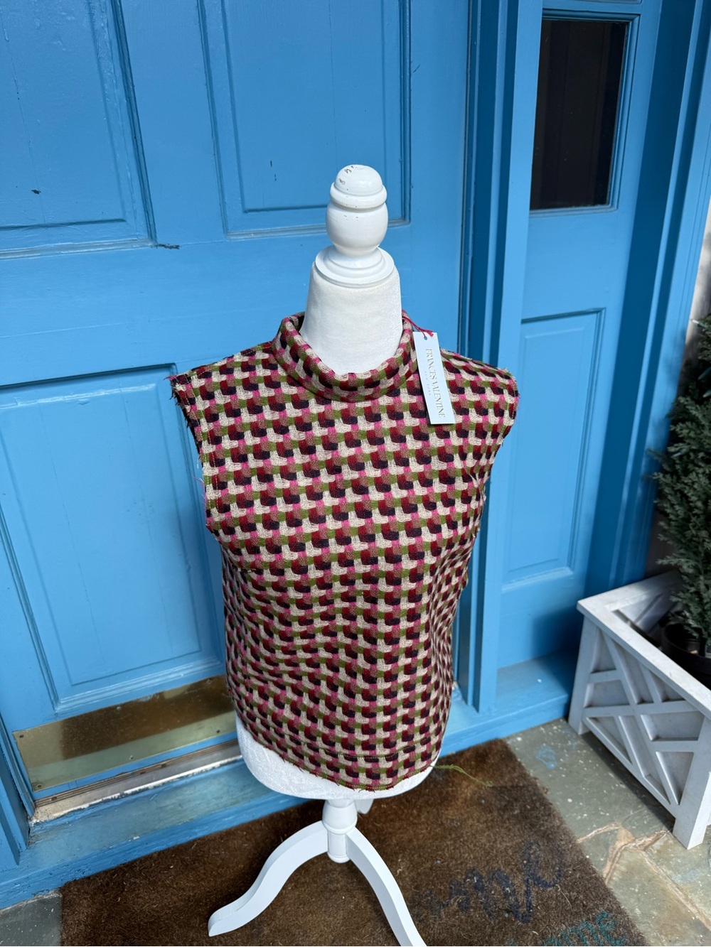 NWT Frances Valentine Multicolor Patterned Sleeveless Tank Top